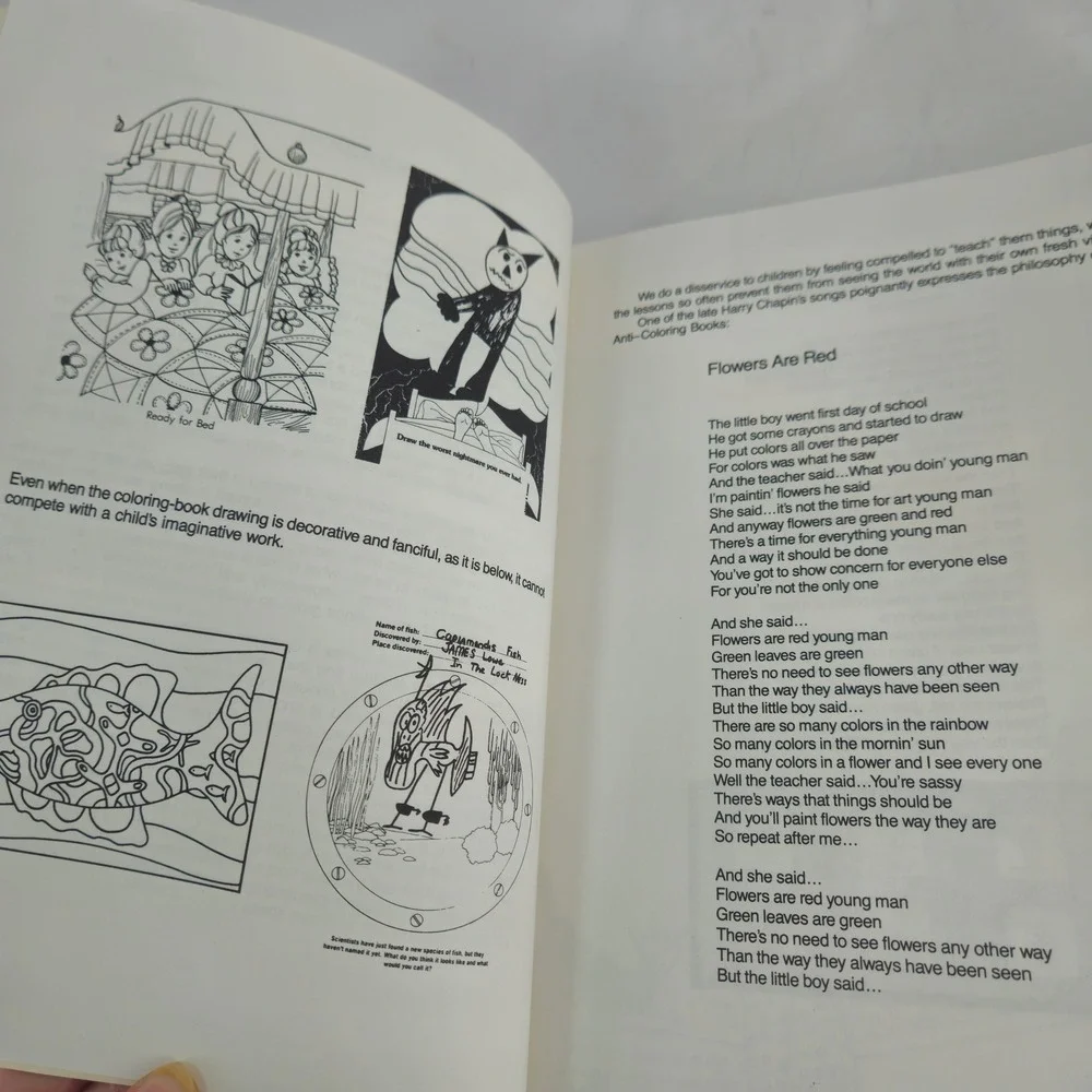 The Sixth Anti-Coloring Book Susan Striker Kids Activity Book 1984 Vintage Child